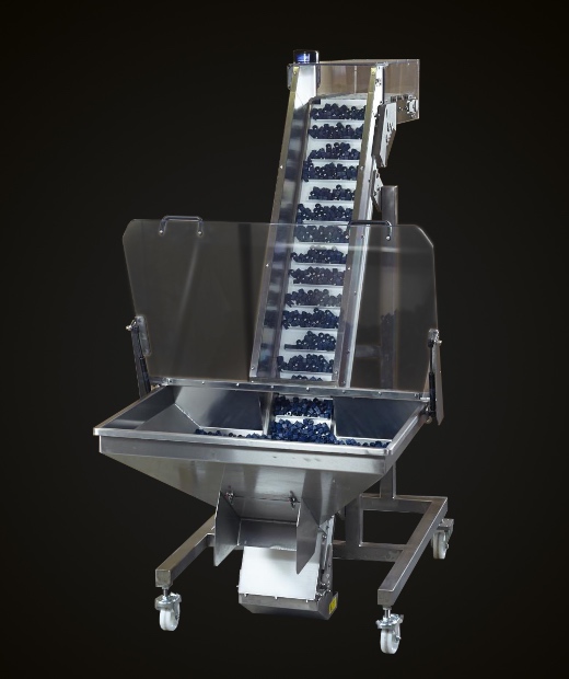 sistema alimentacion almacen cinta elevadora